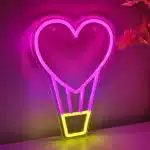 Neon Montgolfière Coeur 2