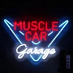 Neon Muscle Car Garage 1