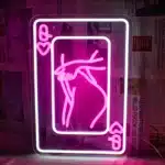Neon Carte Reine Silhouette 1