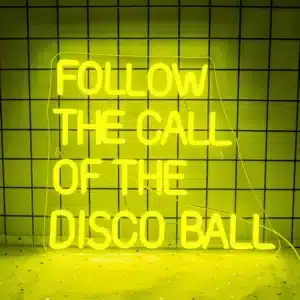 Neon Follow the Call of the Disco Ball 1