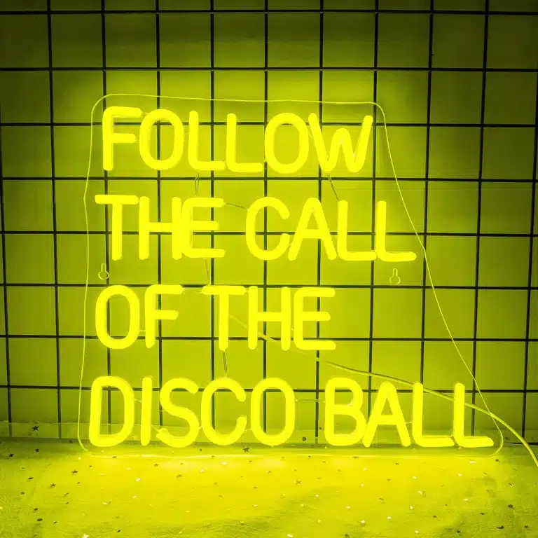 Neon Follow the Call of the Disco Ball 1