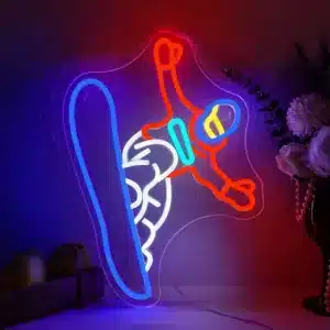 Neon Snowboarder Freestyle 1