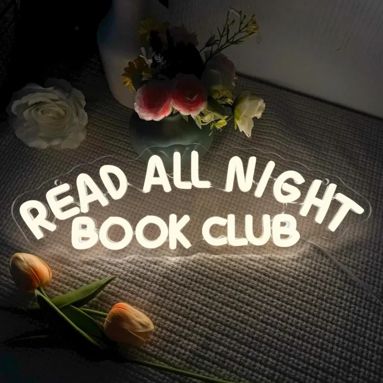 Neon Read All Night Book Club 1