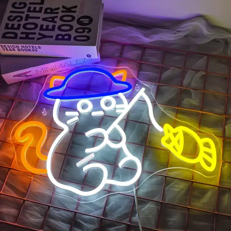 Neon Chat Pêcheur 2