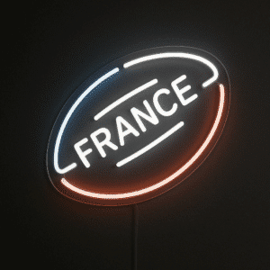 Neon Ballon de Rugby