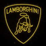 neon lamborghini
