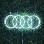 neon logo audi