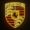 Neon Logo Porsche