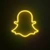 Neon Logo Snapchat
