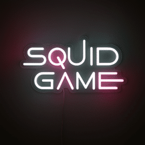 Neon Logo Squid Game