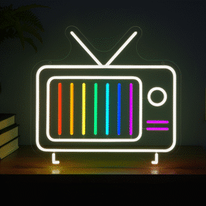 Neon Télévision Retro