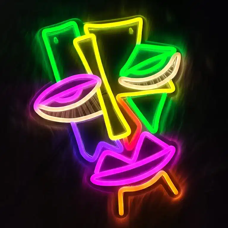Neon Visage Cubiste 3