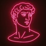 neon david michelange