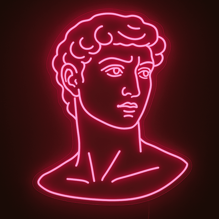 neon david michelange