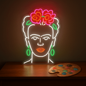 Neon Frida Kahlo