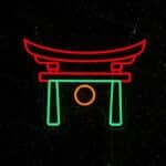 neon torii japonais