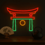 neon torii japonais
