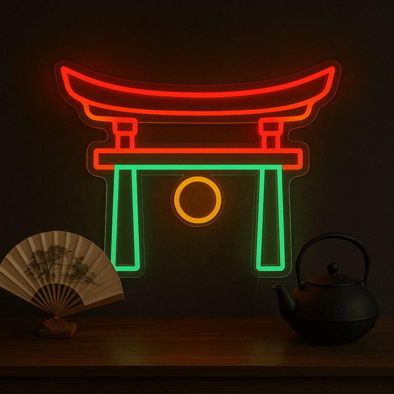 neon torii japonais