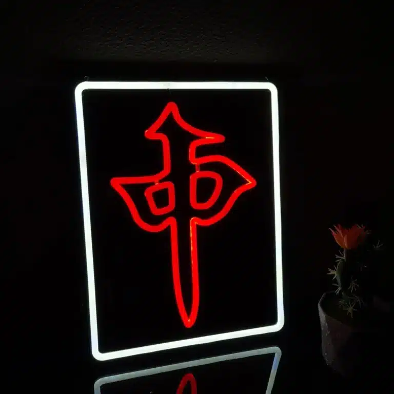Neon Mahjong Dragon Rouge 1