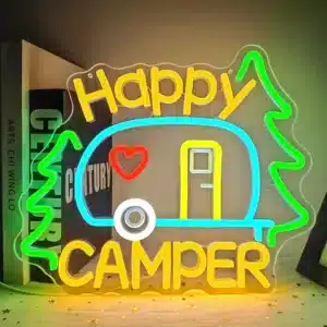 Neon Happy Camper 1