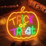 Neon Trick of Treat Citrouille 2