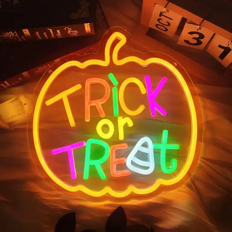 Neon Trick of Treat Citrouille 2
