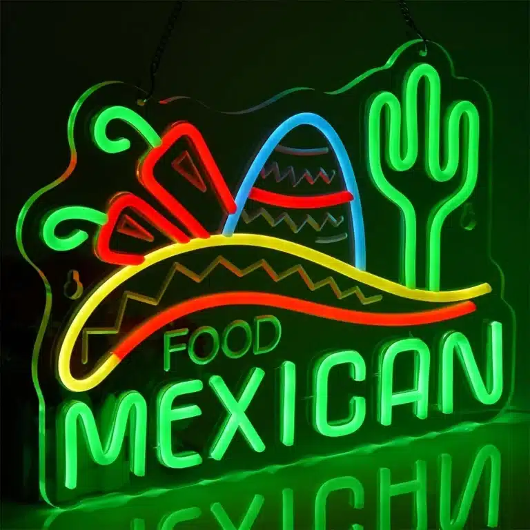 Neon Mexican Food 2