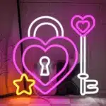 Neon Cadenas Clé Coeur 1