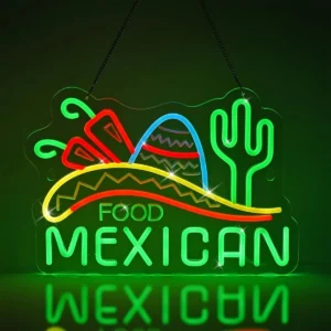Neon Mexican Food 1