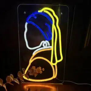 Neon Jeune Fille à la Perle 1