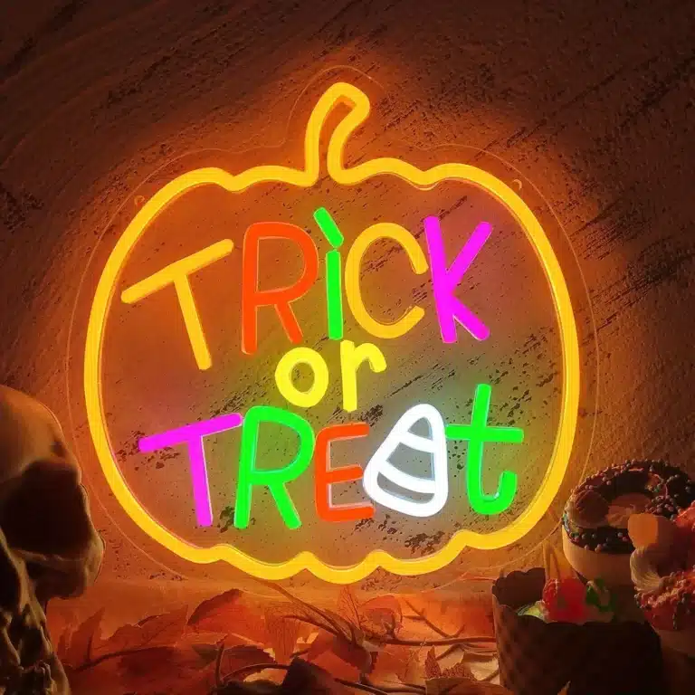 Neon Trick of Treat Citrouille 1