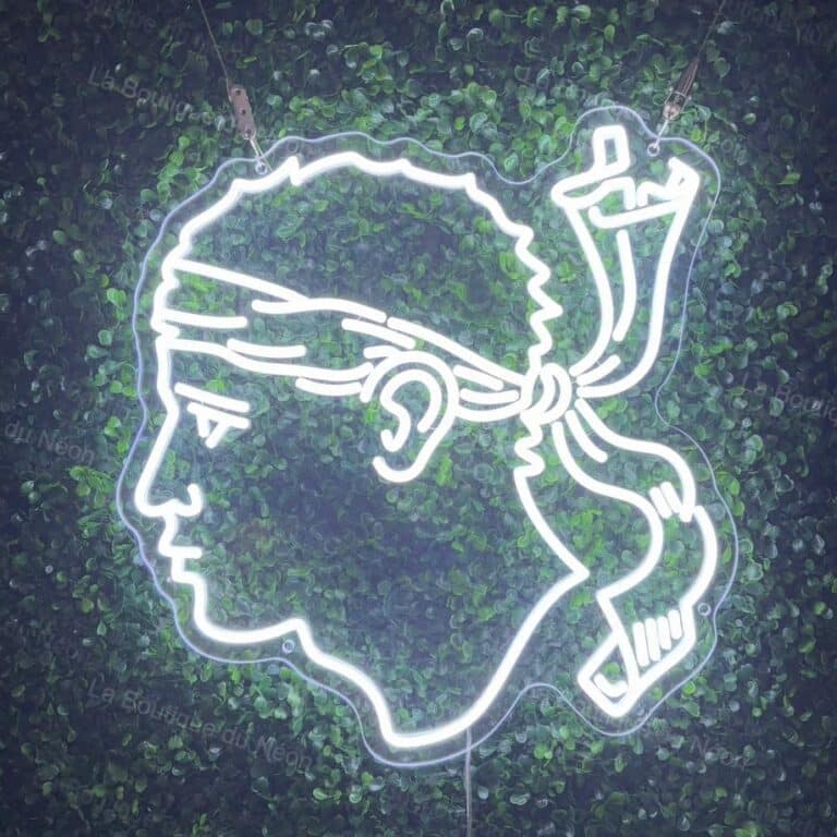 neon tete de maure corse