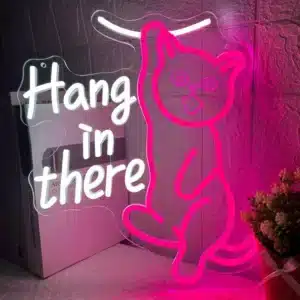 Accueil (26) - La Boutique du Néon Neon Chat Hang in There 1