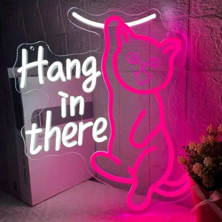 Neon Chat Hang in There 1