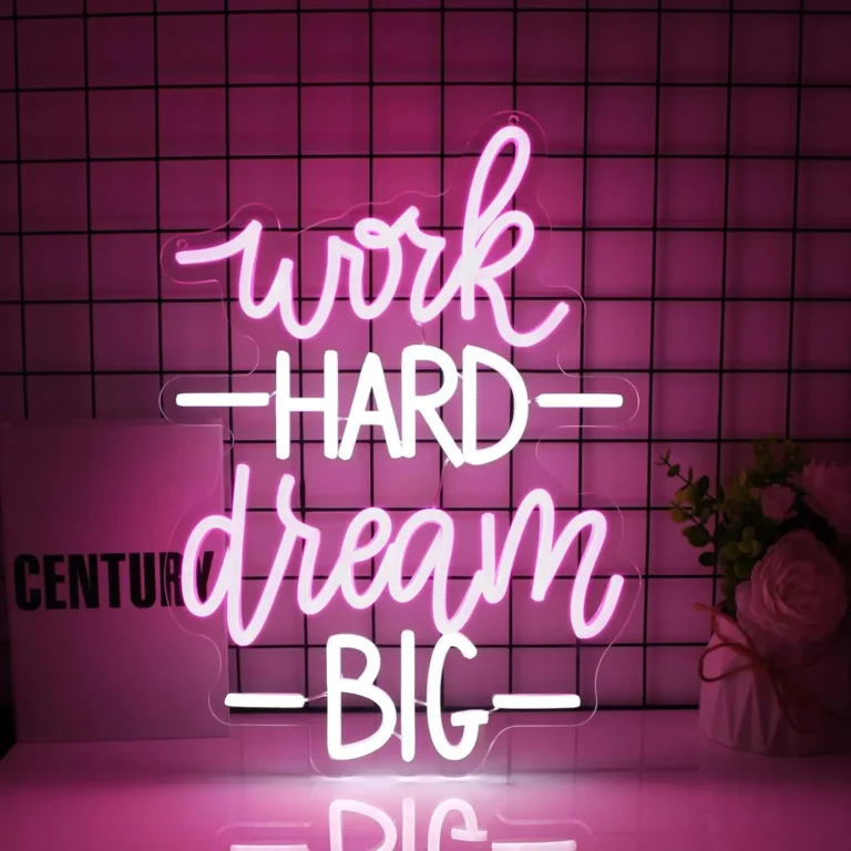 Neon Work Hard Dream Big 2