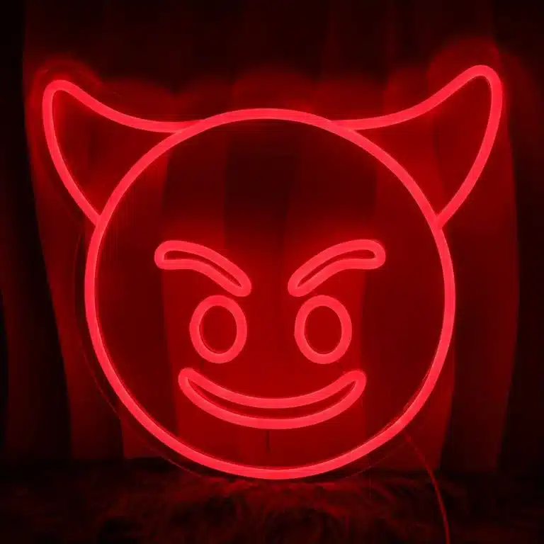 Neon Emoji Diabolique 1