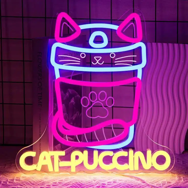 Neon Cat-Puccino 1