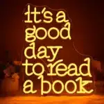 Neon It's a good day to read a book 1