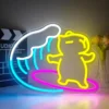 Neon Capybara Surf