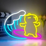 Neon Capybara Surf 1