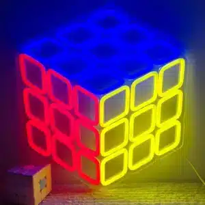 Neon Rubik's Cube