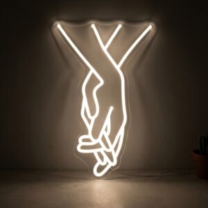 Neon Mains Entrelacées