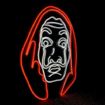 neon masque casa de papel 2