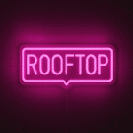 neon rooftop