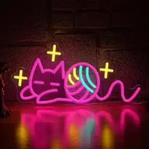 Neon Pelote de Laine Chat 1