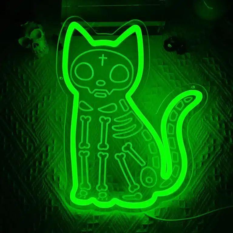 Neon Chat Squelette 2