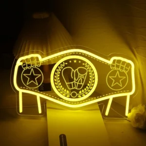Neon Ceinture Champion Boxe 1