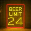 Neon Panneau Beer Limit
