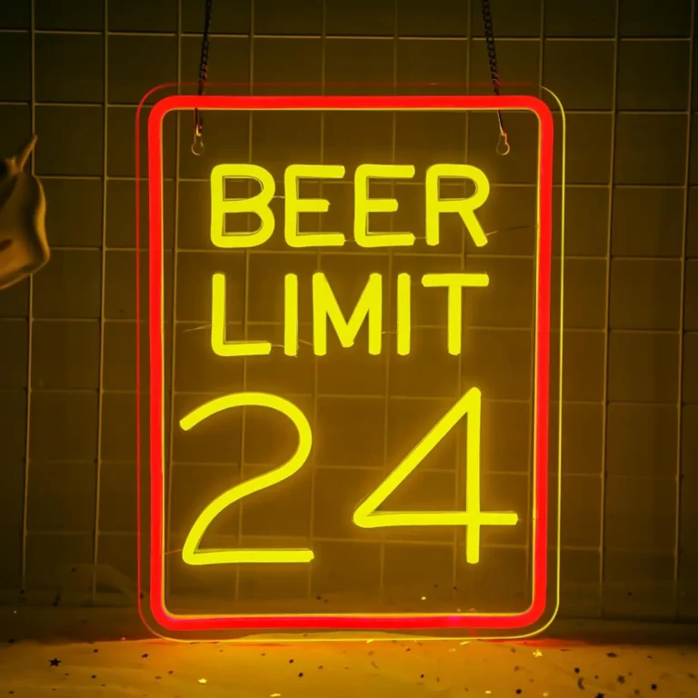 Neon Panneau Beer Limit 1