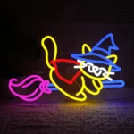 Neon Chat Sorcière 1
